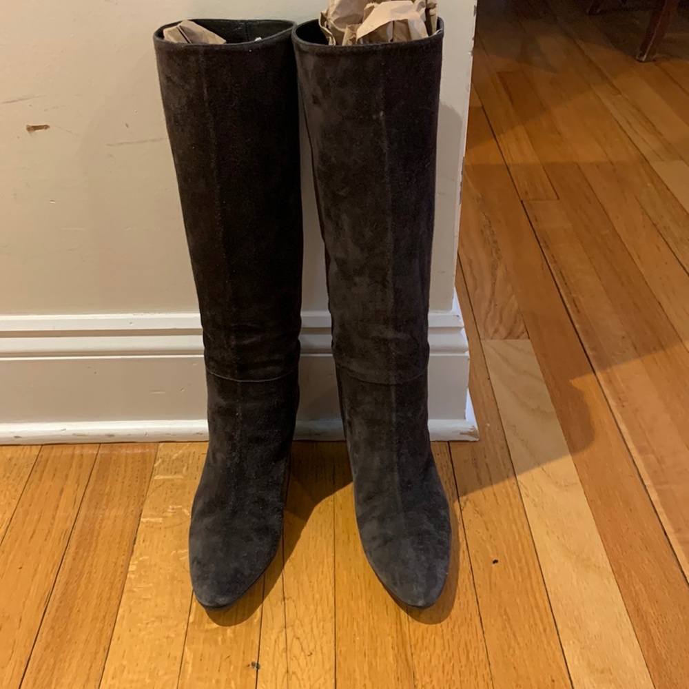 Robert Clergerie Suede ling boots